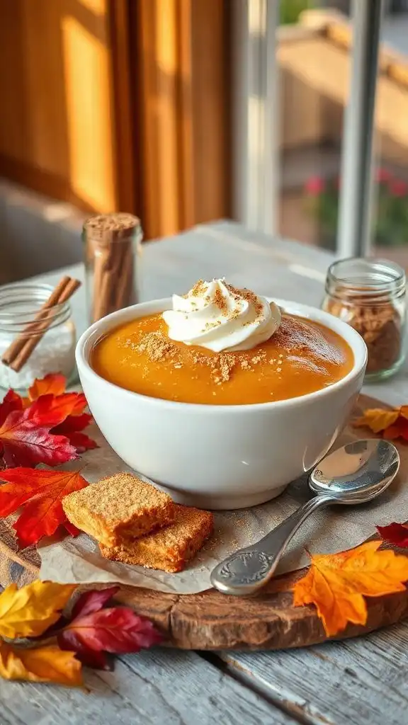 maple ginger creamy pudding
