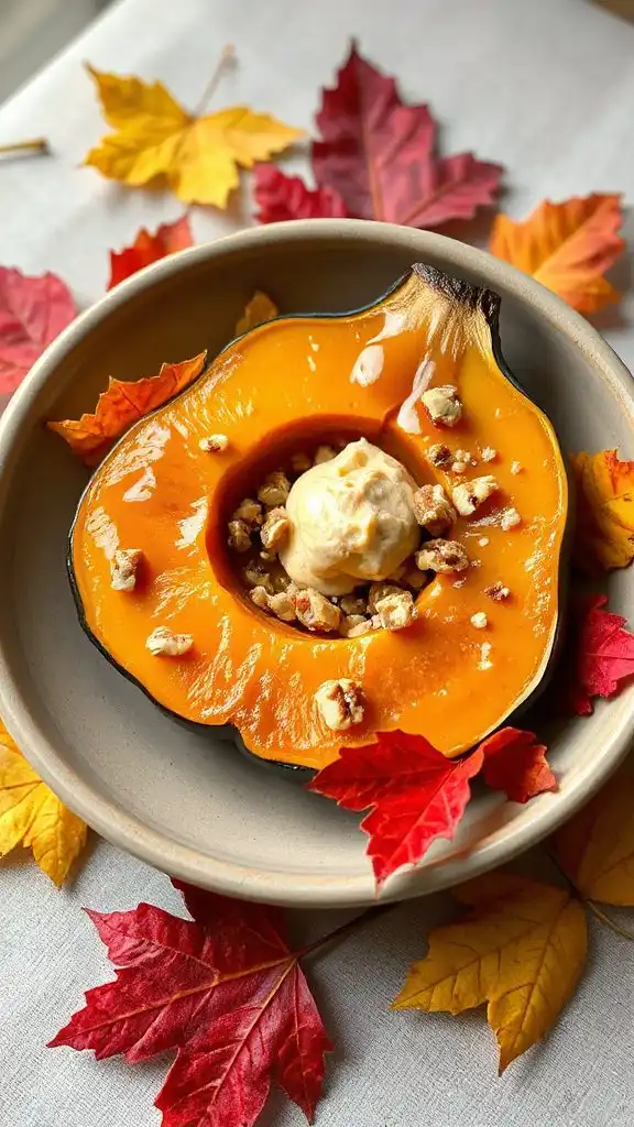 maple glazed acorn squash delight