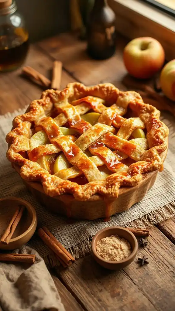 maple glazed apple pie recipe