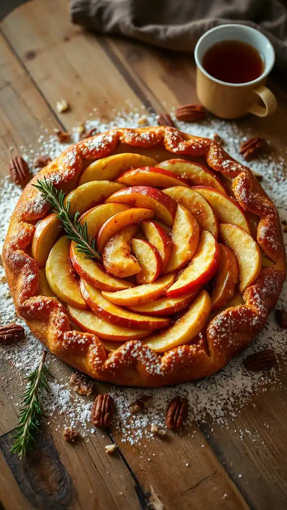 maple glazed apple tart recipe