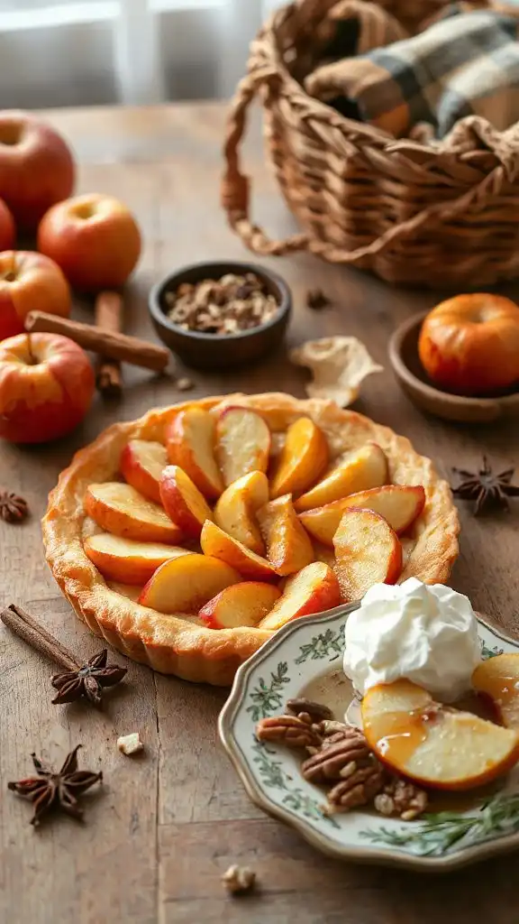 maple glazed apple tarts delight