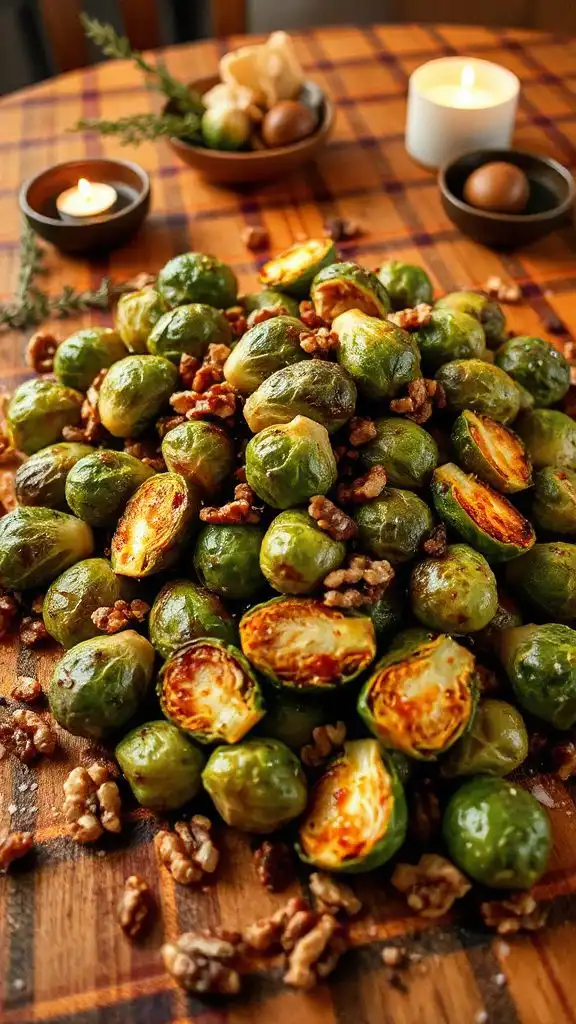 maple glazed brussels sprouts