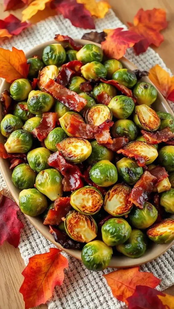 maple glazed brussels sprouts
