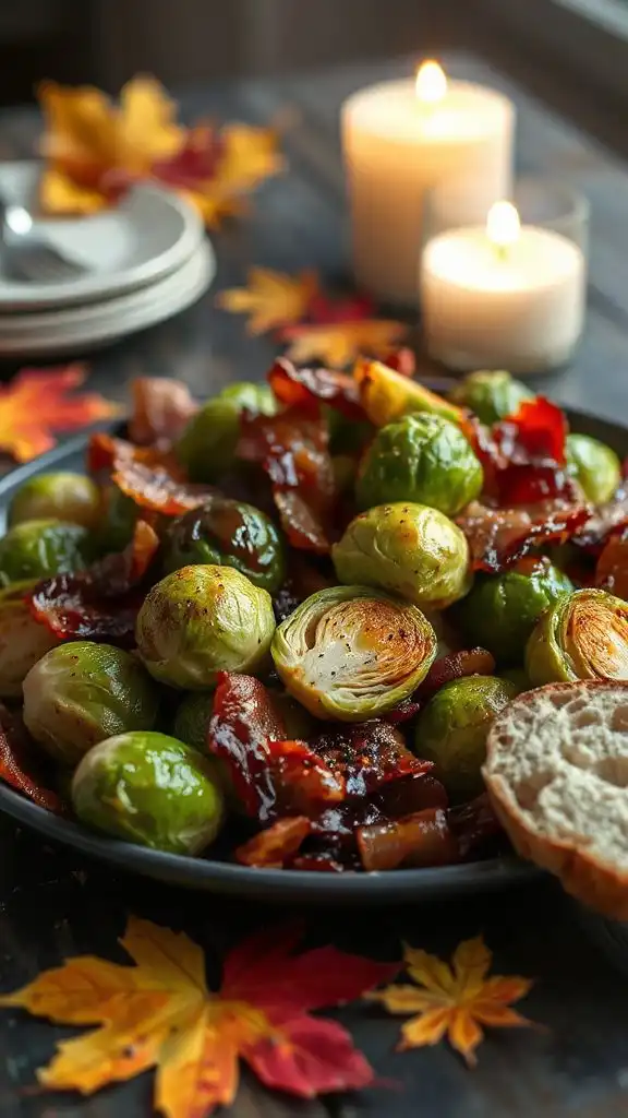 maple glazed brussels sprouts