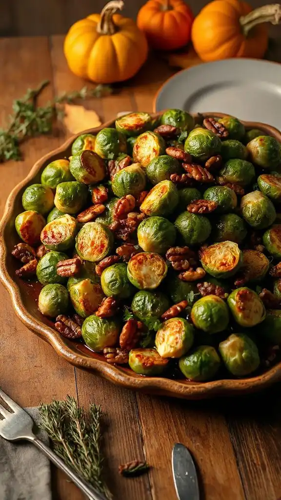 maple glazed brussels sprouts