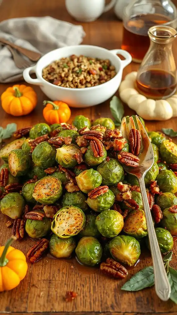 maple glazed brussels sprouts side
