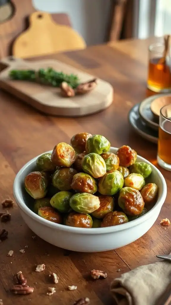 maple glazed brussels sprouts