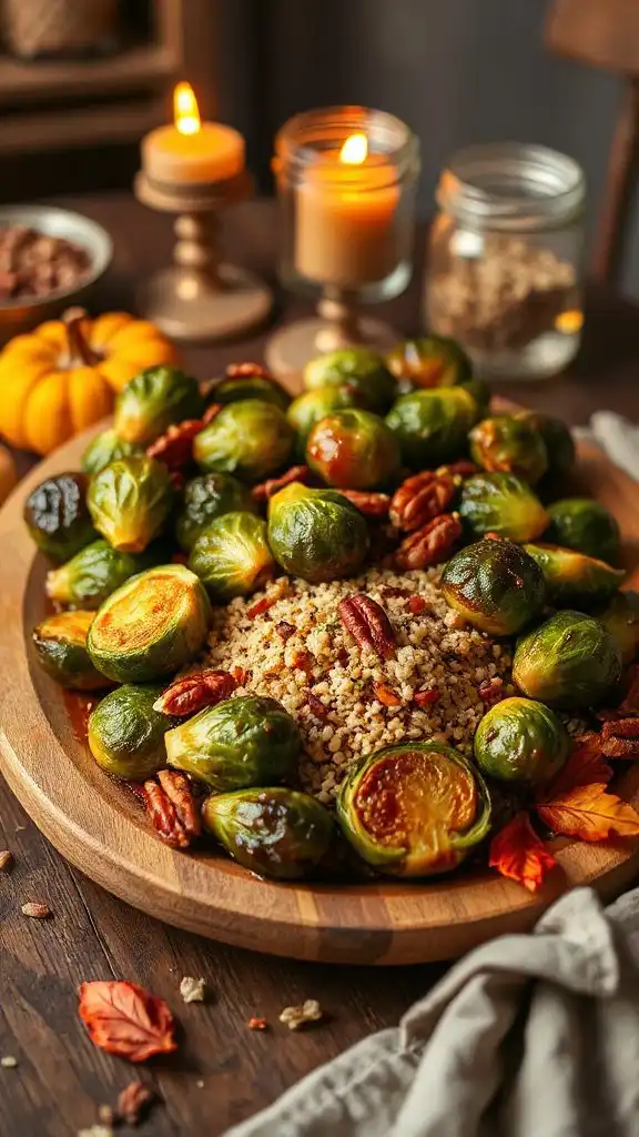 maple glazed brussels sprouts