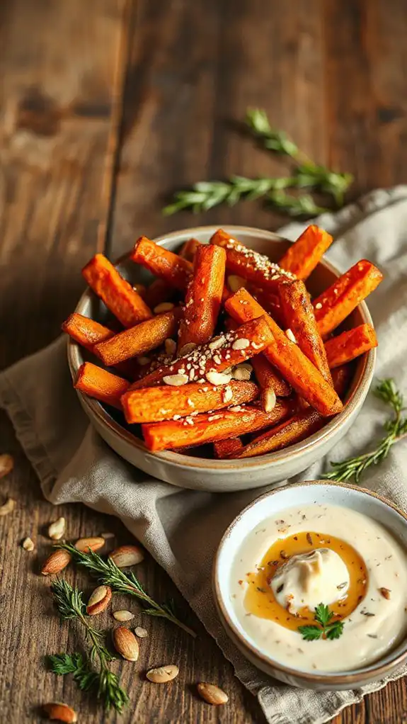 maple glazed carrot fries recipe