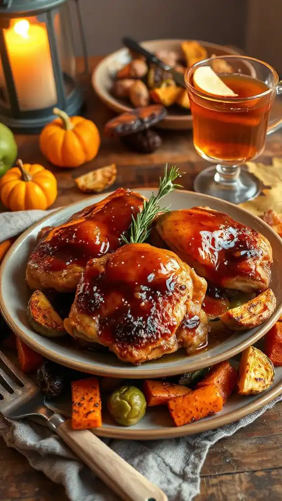maple glazed chicken thighs