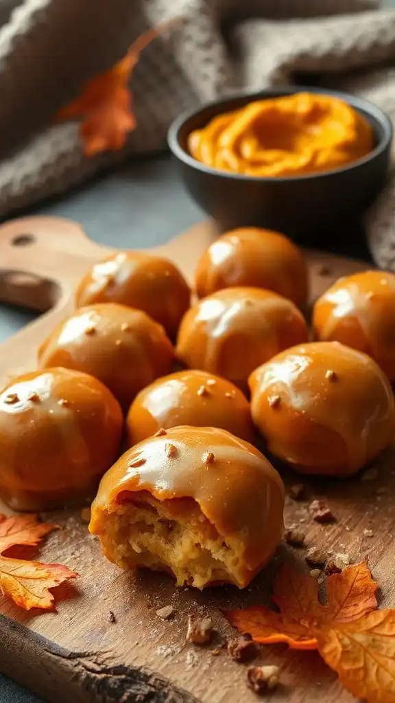maple glazed pumpkin delights