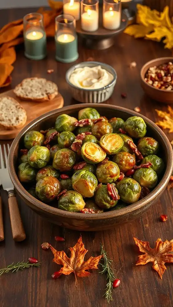 maple glazed roasted brussels sprouts