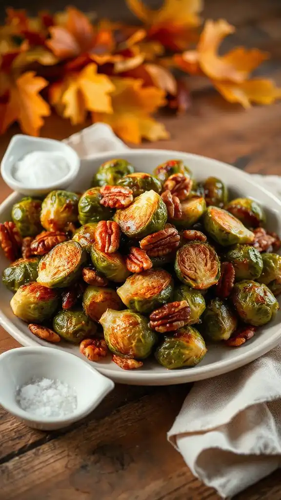 maple glazed roasted brussels sprouts