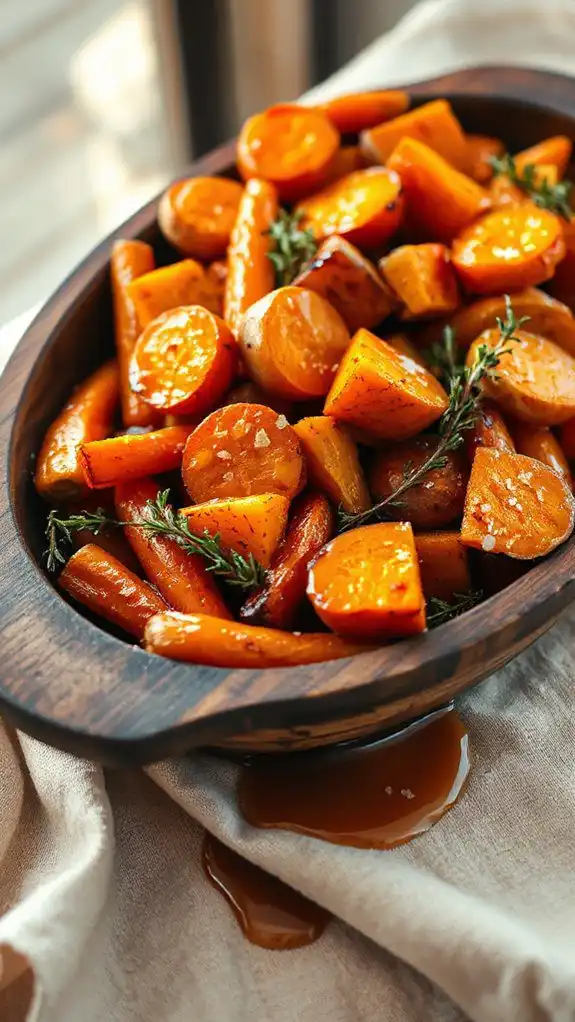 maple glazed roasted carrots recipe
