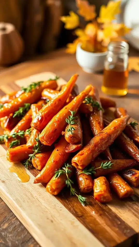 maple glazed roasted carrots recipe