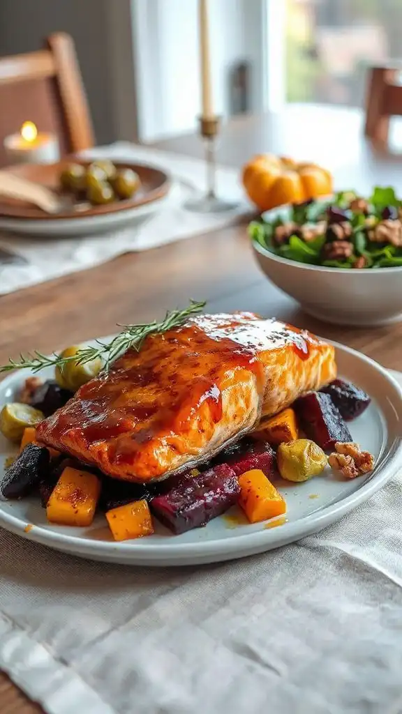 maple glazed salmon recipe