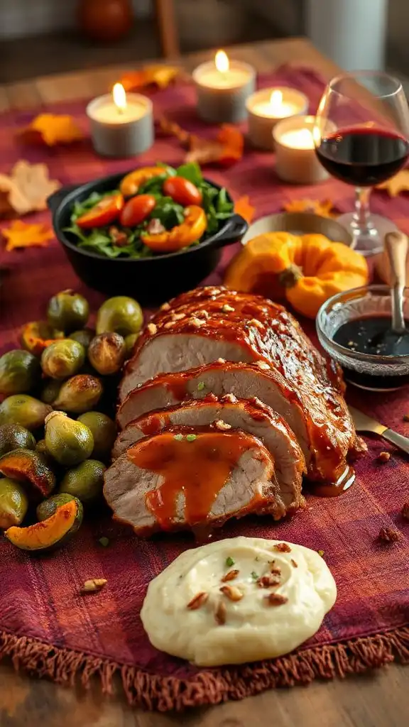 maple glazed savory pork tenderloin