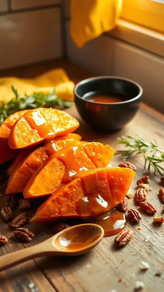 maple glazed sweet potatoes