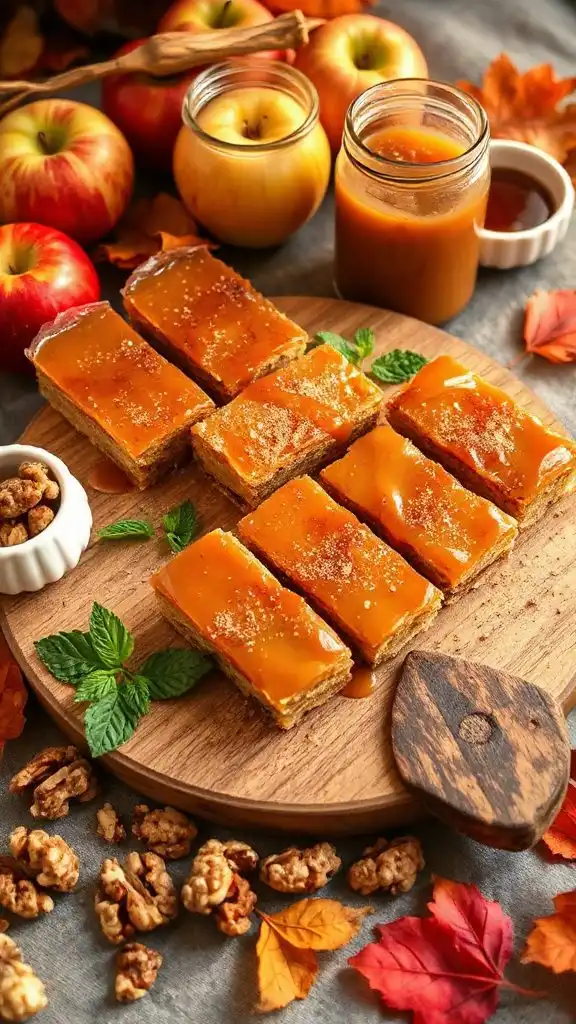 maple infused apple dessert bars