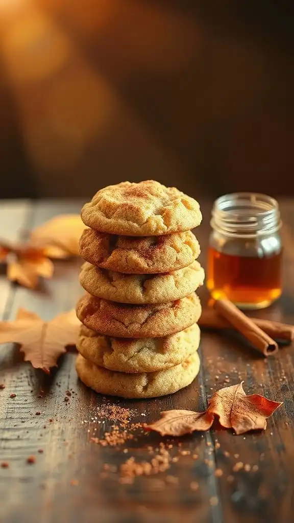 maple infused autumn snickerdoodles