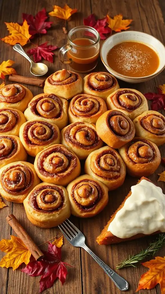 maple infused cinnamon roll delight
