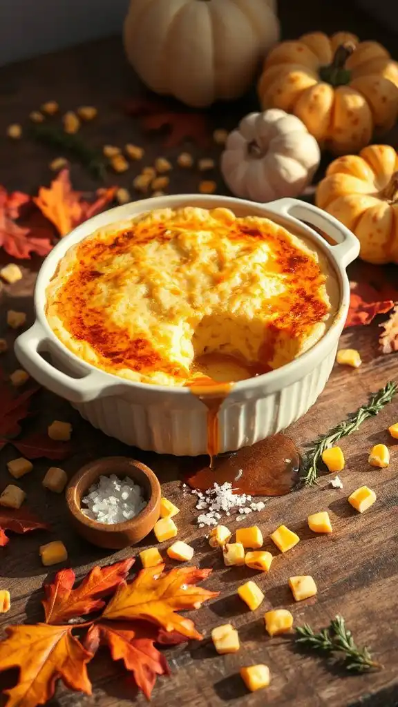 maple infused corn pudding recipe