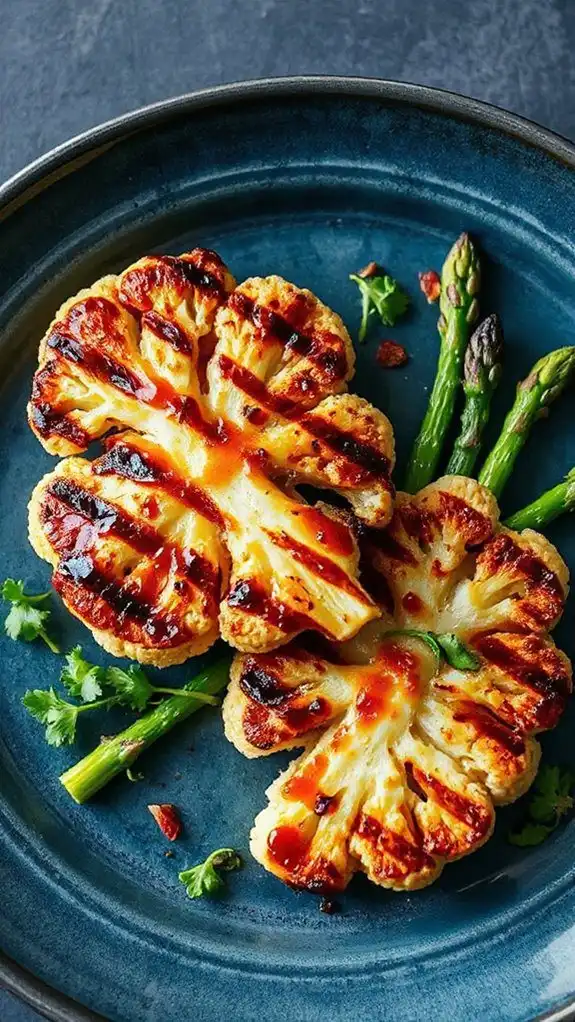 maple miso cauliflower steaks recipe