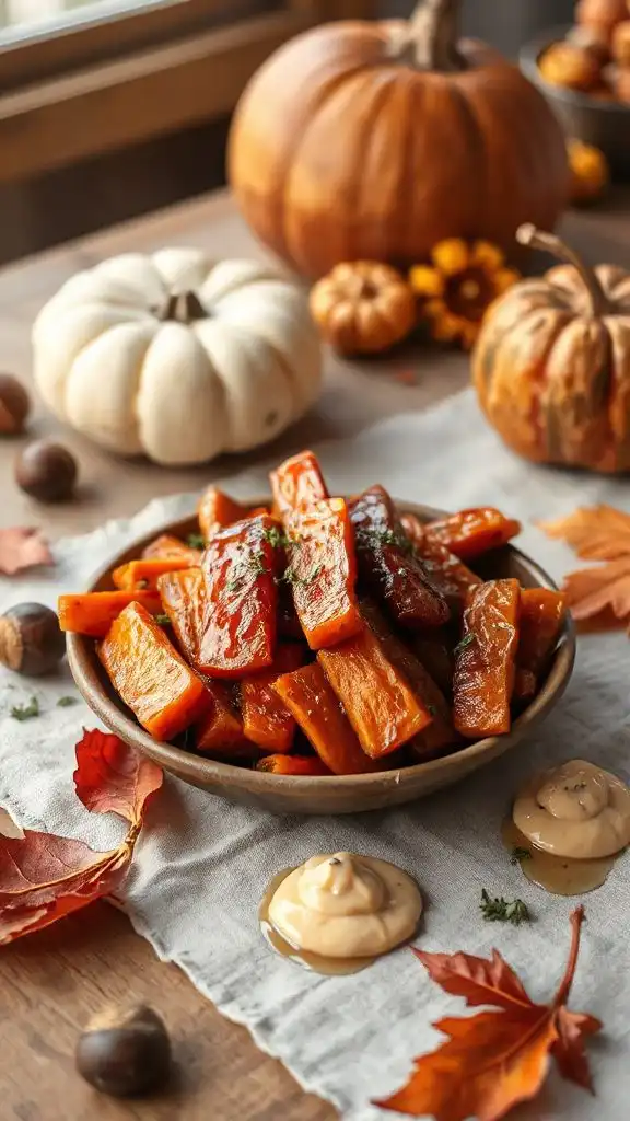 maple miso glazed carrots