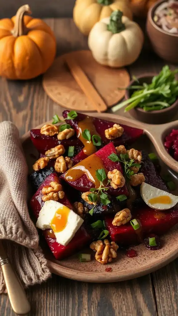 maple mustard glazed beets