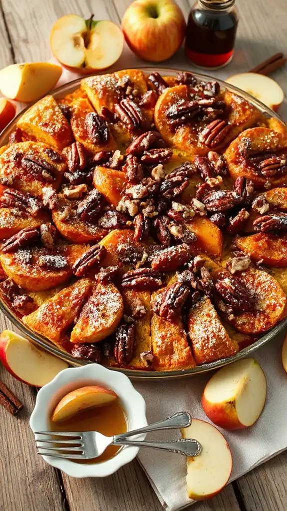 maple pecan apple casserole