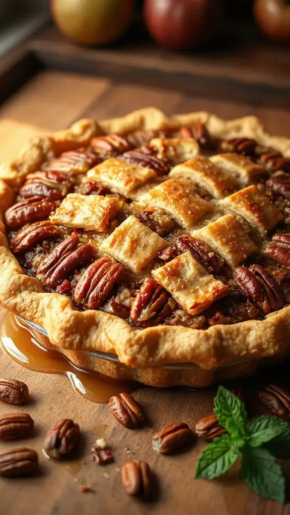 maple pecan apple pie