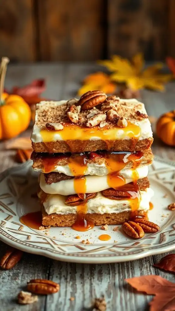 maple pecan autumn dessert