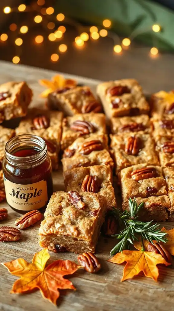 maple pecan blondies recipe