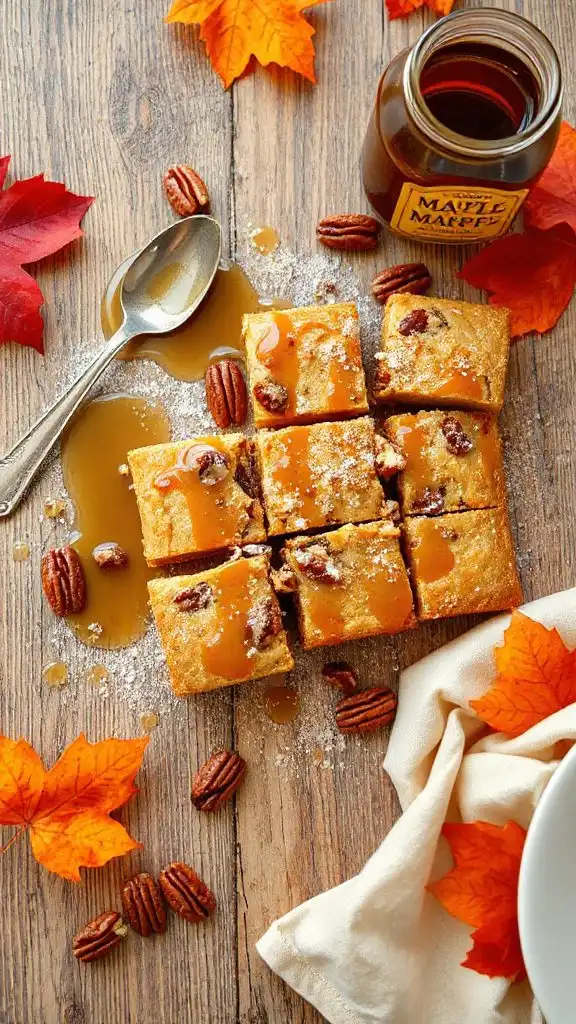 maple pecan blondies recipe