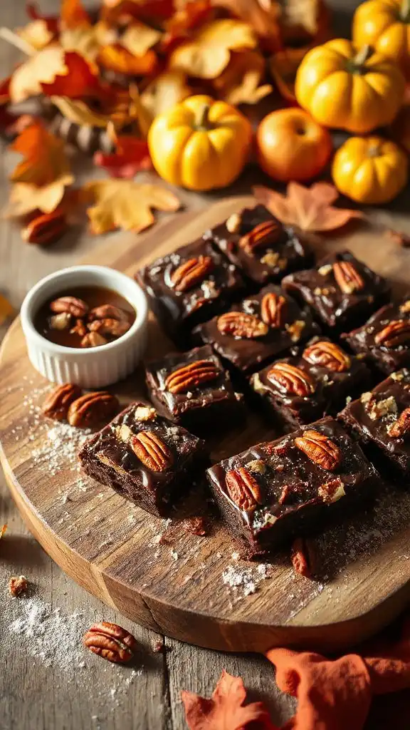 maple pecan bourbon brownies maple pecan bourbon brownies