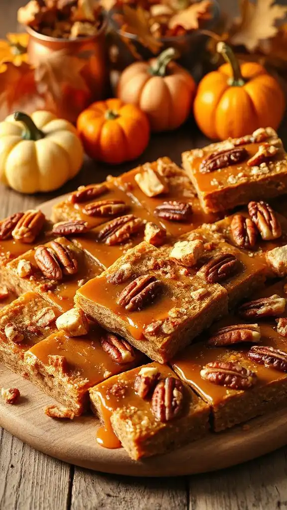 maple pecan chewy bars