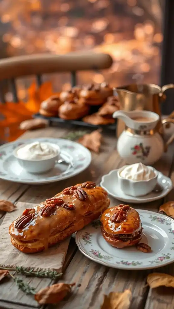 maple pecan cream clairs