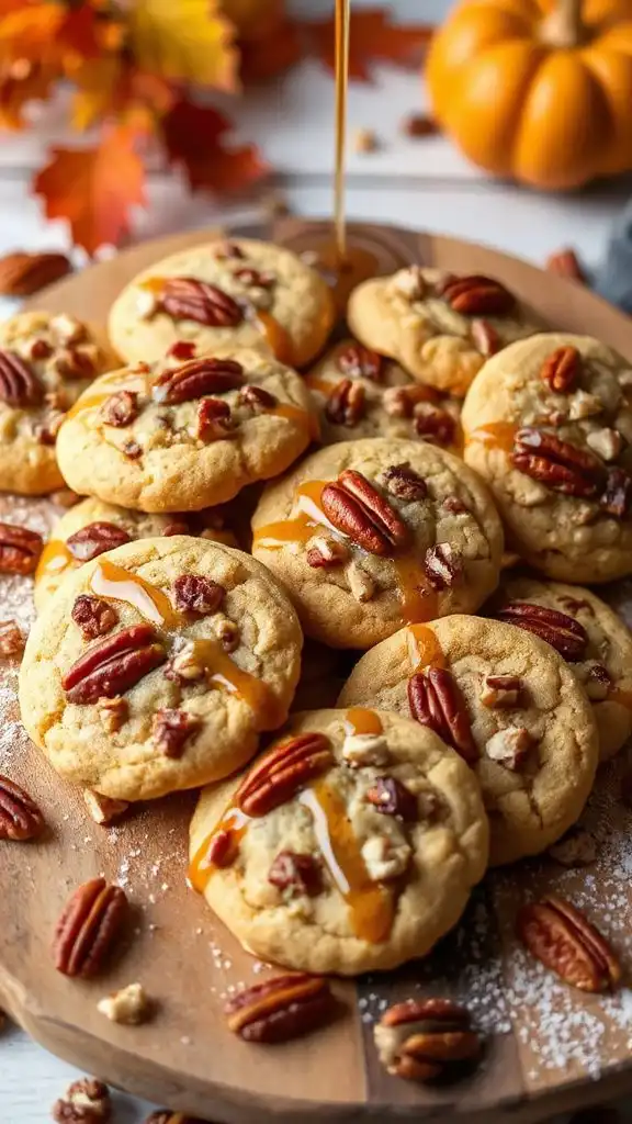 maple pecan crunch cookies