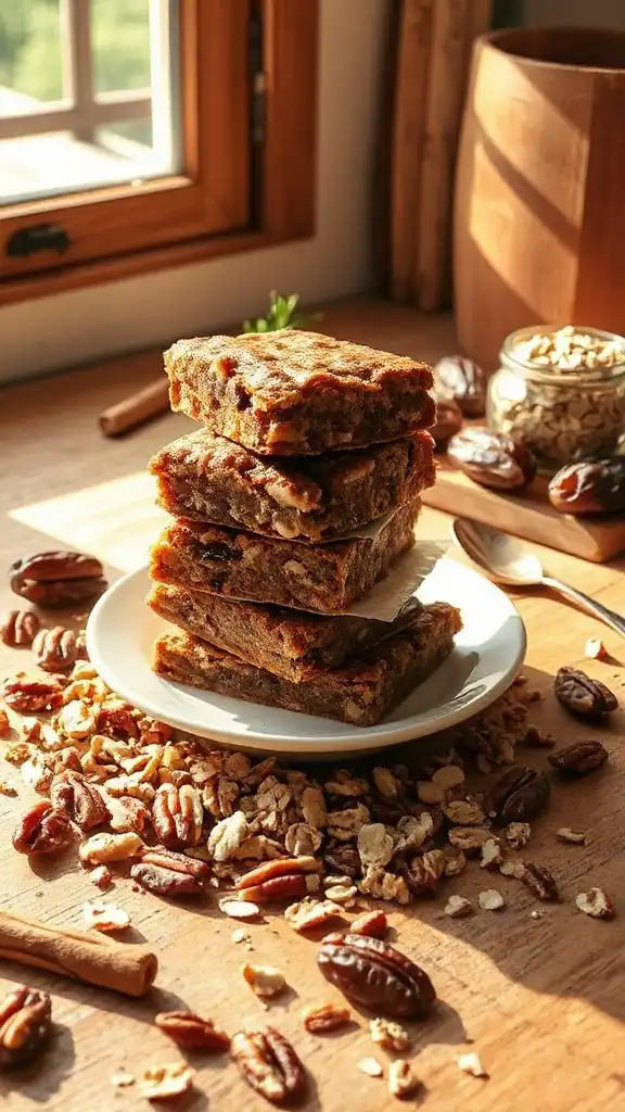 maple pecan date bars maple pecan date bars