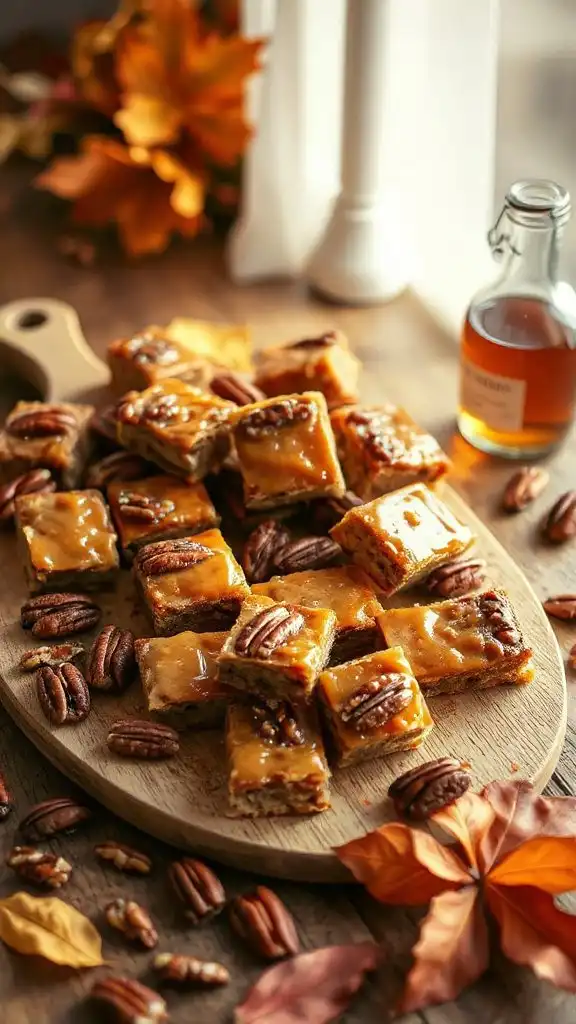 maple pecan dessert bars
