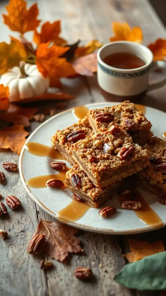 maple pecan dessert bars