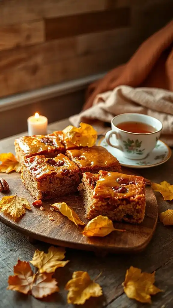 maple pecan dessert bars