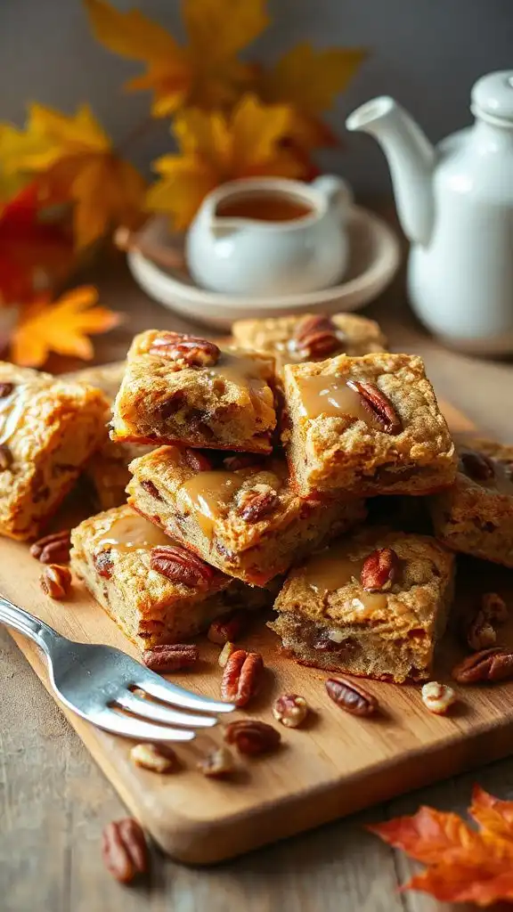 maple pecan dessert bars