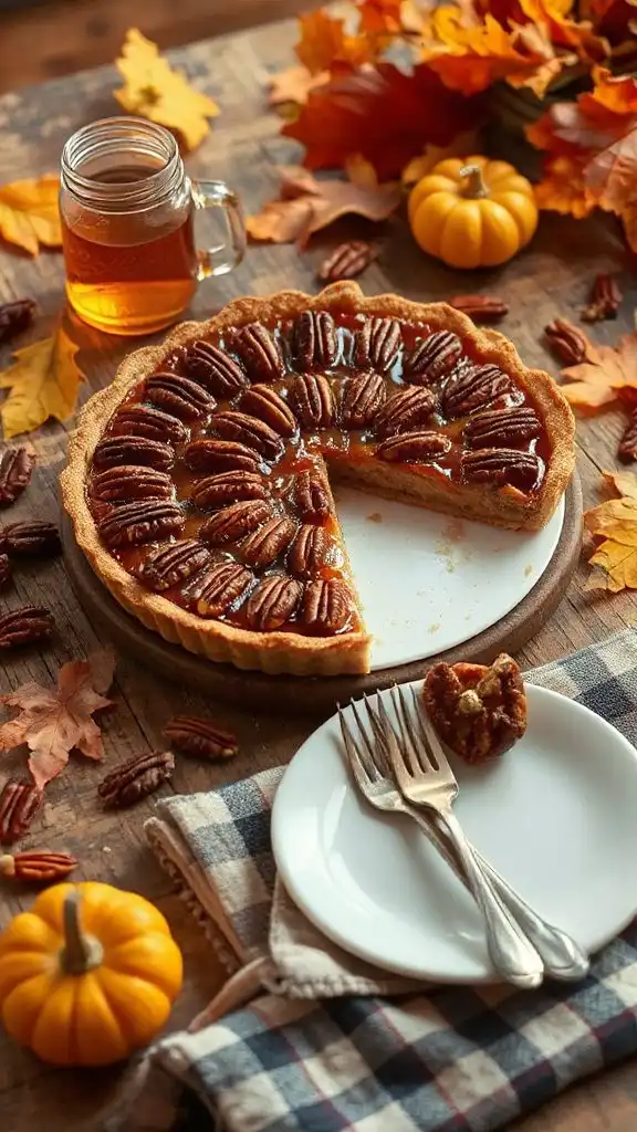 maple pecan dessert tart