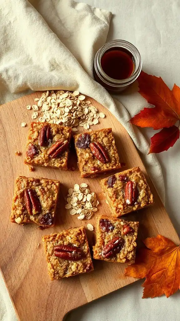 maple pecan granola bars