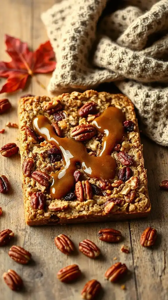 maple pecan granola bars