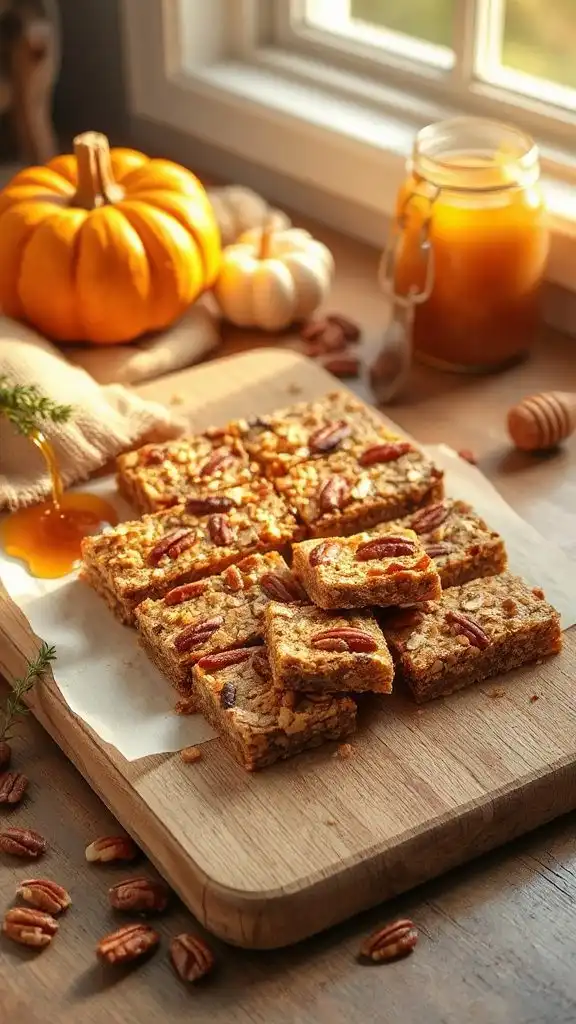 maple pecan granola bars