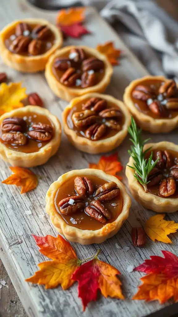 maple pecan mini tarts