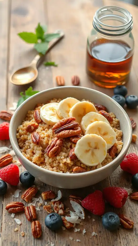 maple pecan overnight quinoa recipe