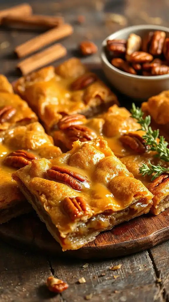 maple pecan pie bars